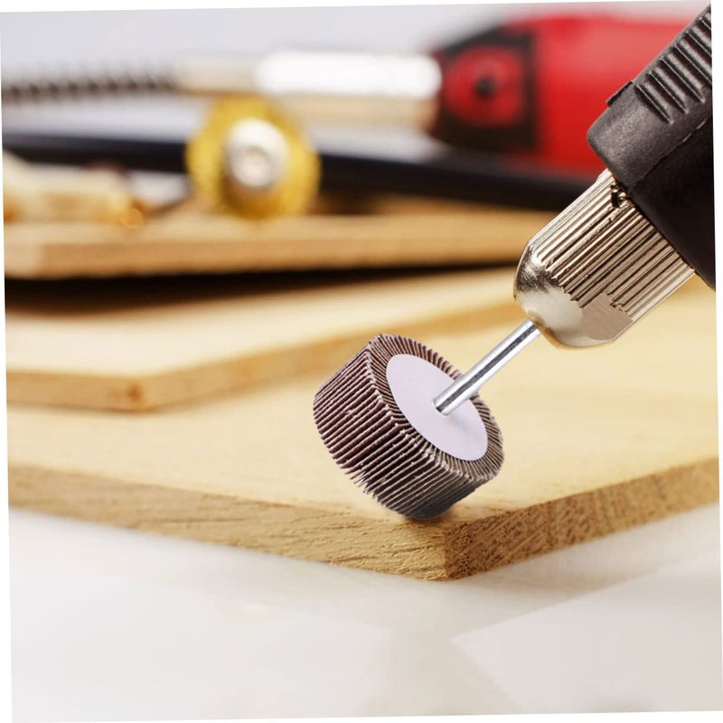 Cabilock 10Pcs Louver Grinding Head Assorted Polishing Wheels with Handle for Surface Roughing Repairing and Grinding Various Materials - Image 4